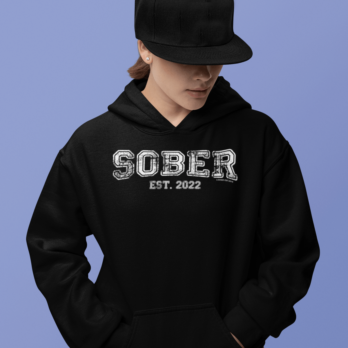 Women's Sober Est. Hoodie w/ Personalized Sobriety Year Hoodie