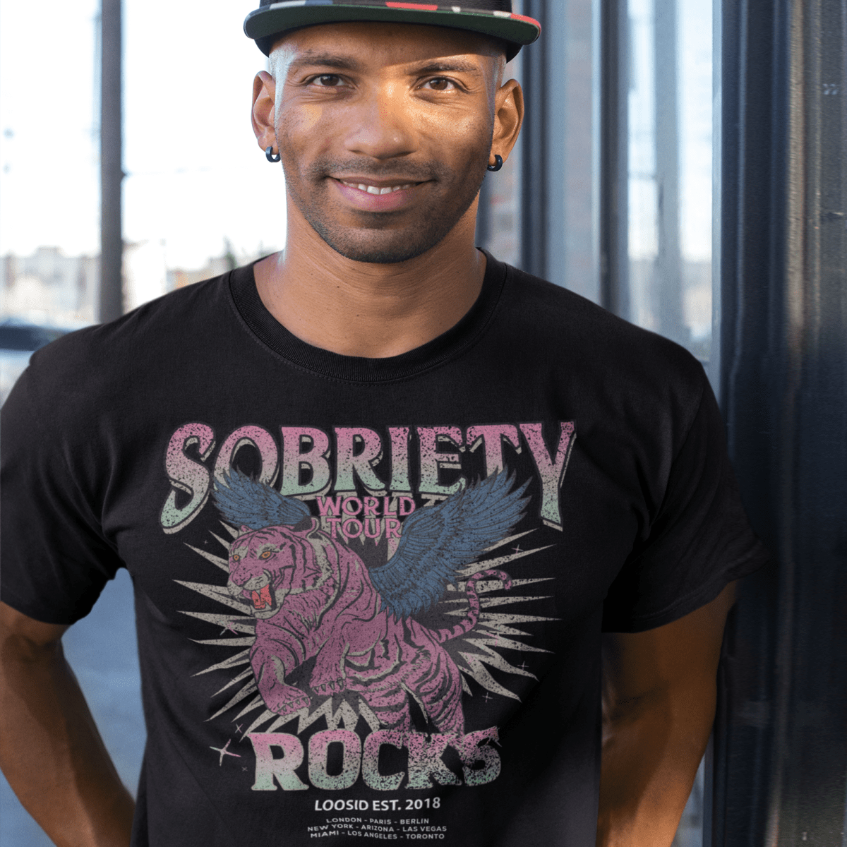 Sobriety Rocks Tour Unisex t-shirt