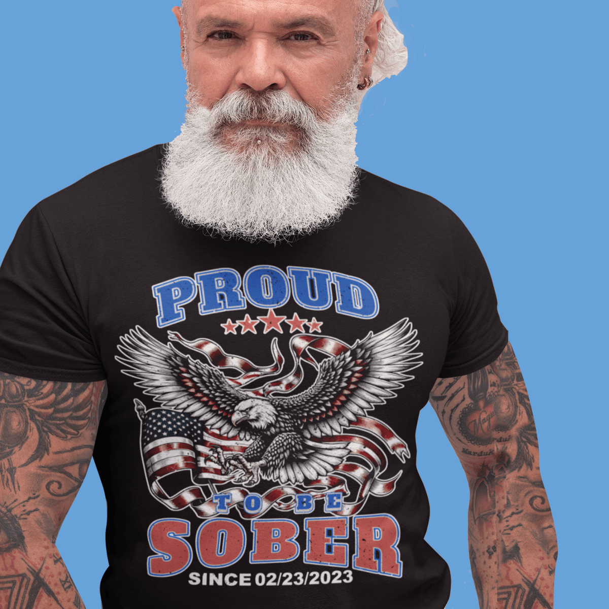 Sober T Shirt designed to honor sobriety milestones with pride