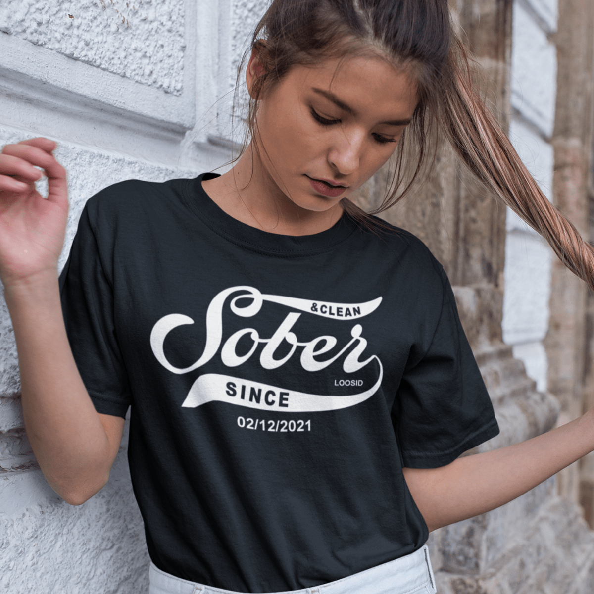 sober t shirt empowering message for sober lifestyle