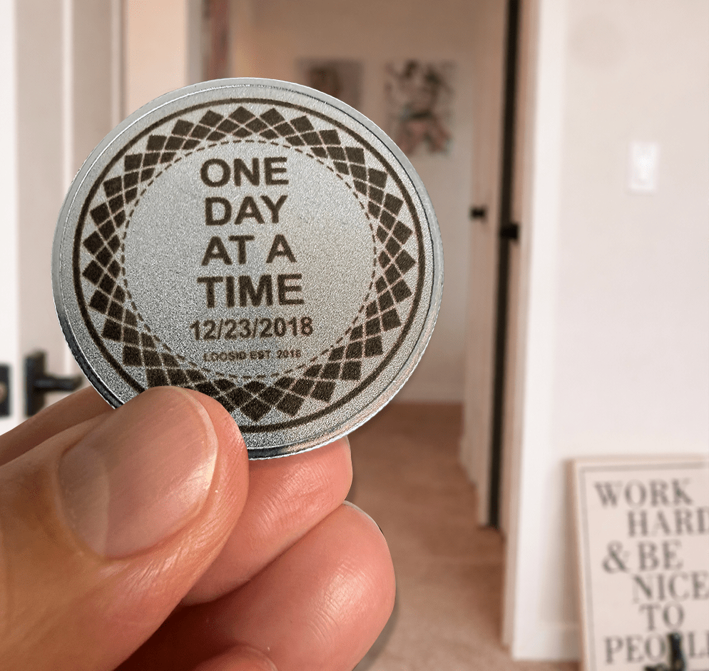 Recovery Coin | One Day At A Time Clean or Sober