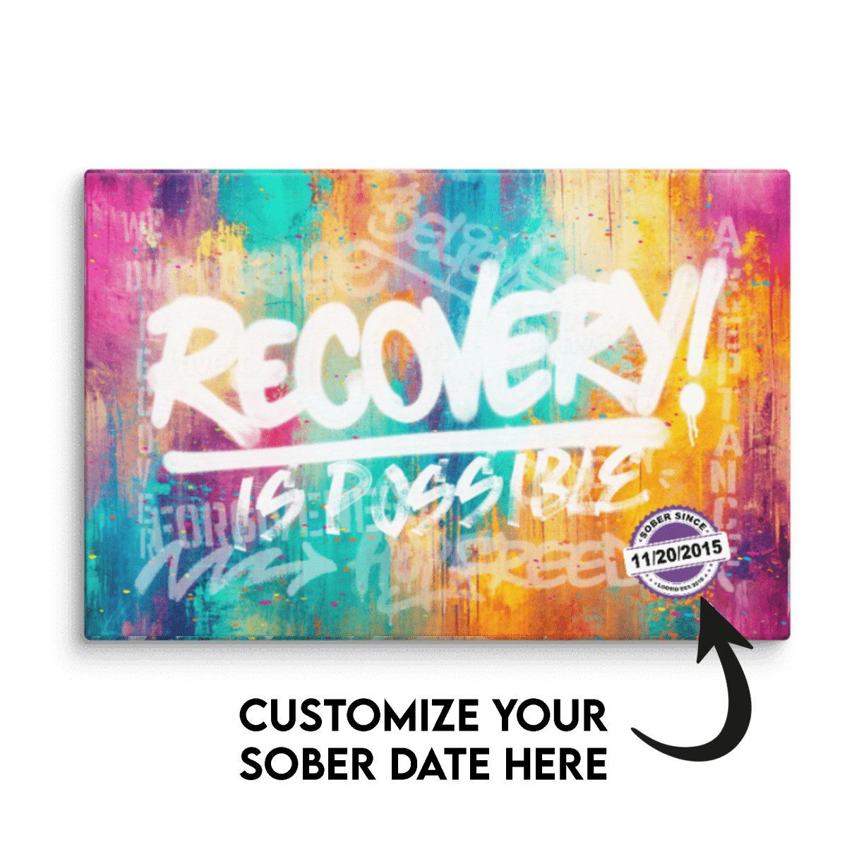 Bold Sobriety Art designed to inspire strength and resilience