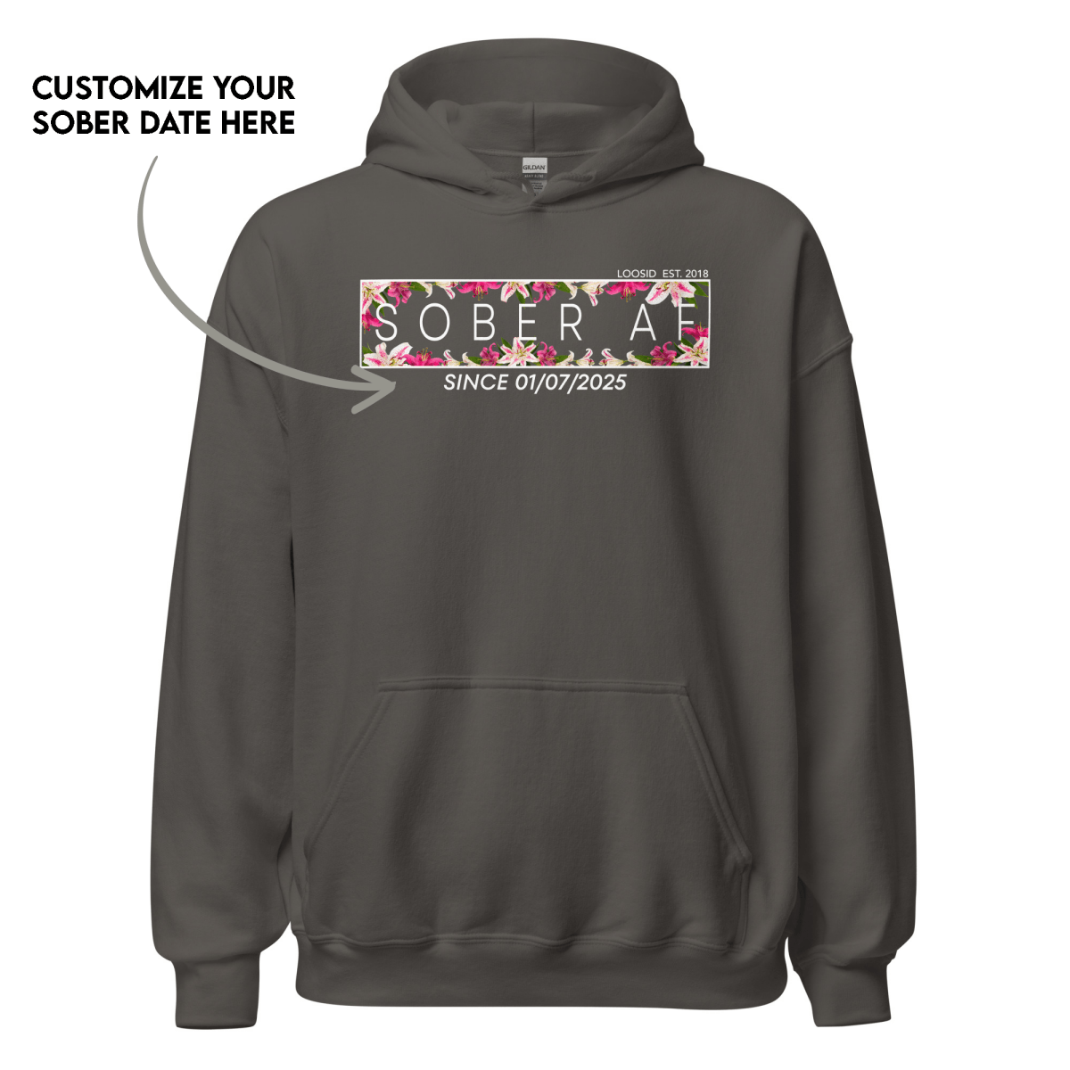 Stylish recovery hoodie symbolizing strength and resilience