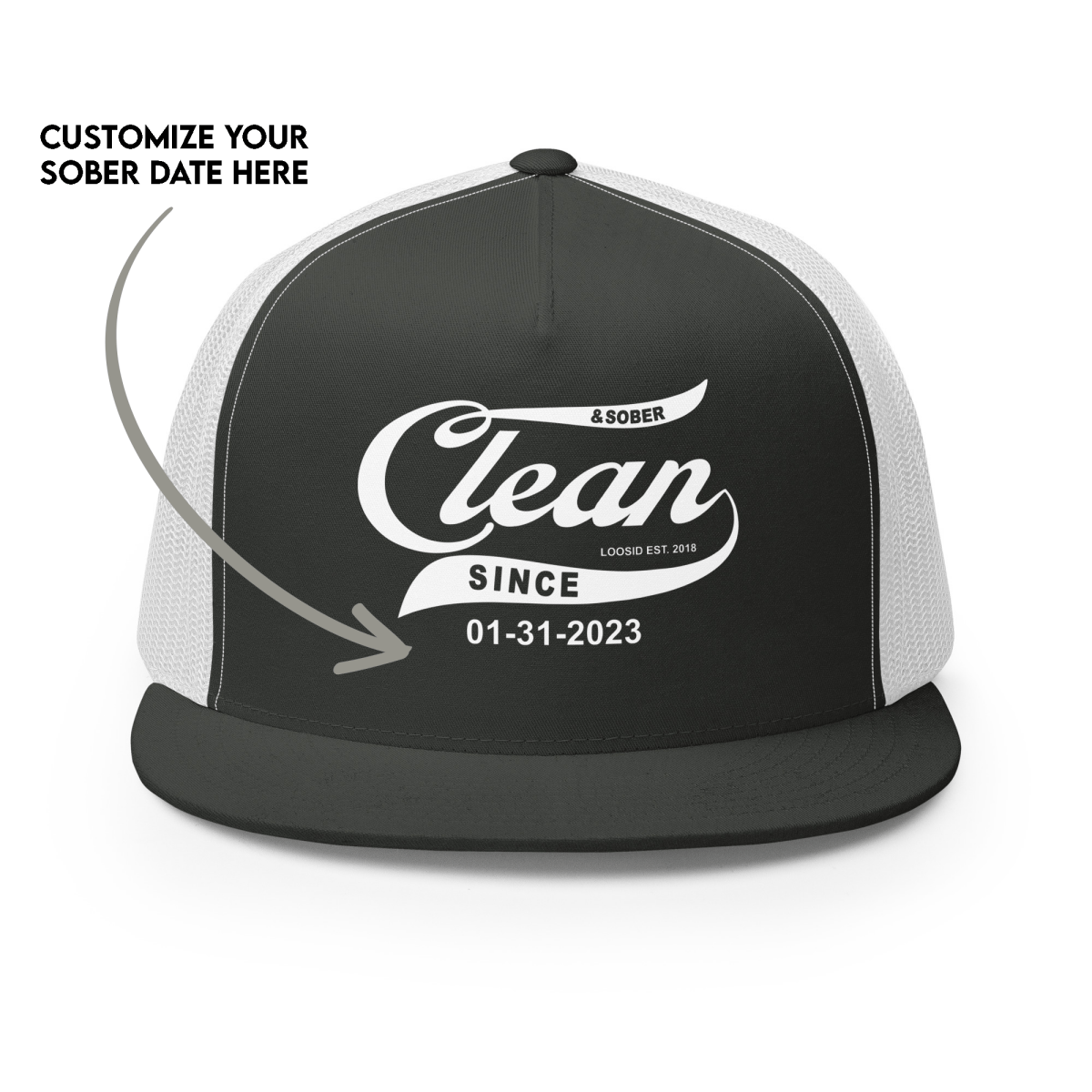 Inspirational sober hat designed to mark your sober journey