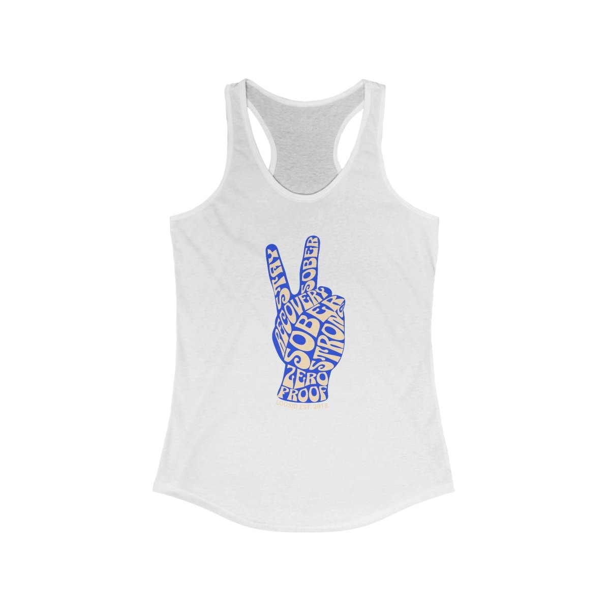 Peace & Sober Women's Racerback Tank