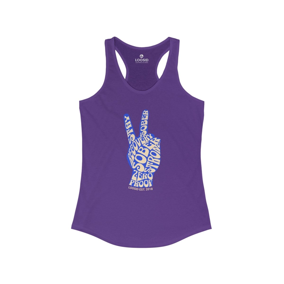 Peace & Sober Sober Tank Top featuring the design (view 11)