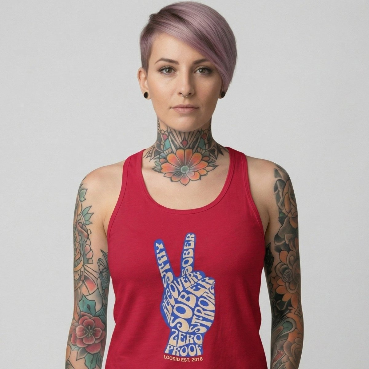 Peace & Sober Women's Racerback Tank