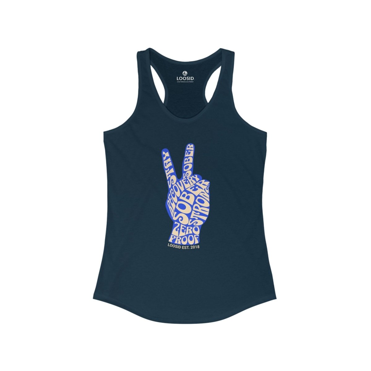 Peace & Sober Sober Tank Top packaging detail (view 8)
