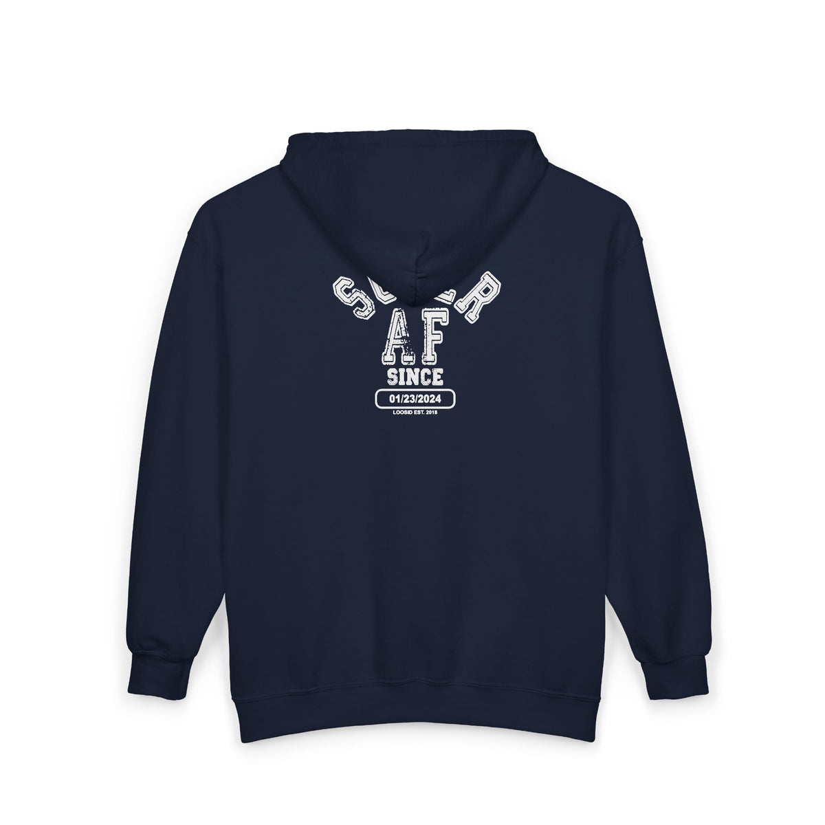 Recovery Zip Hoodie | Men's Sober AF Front & Back Print