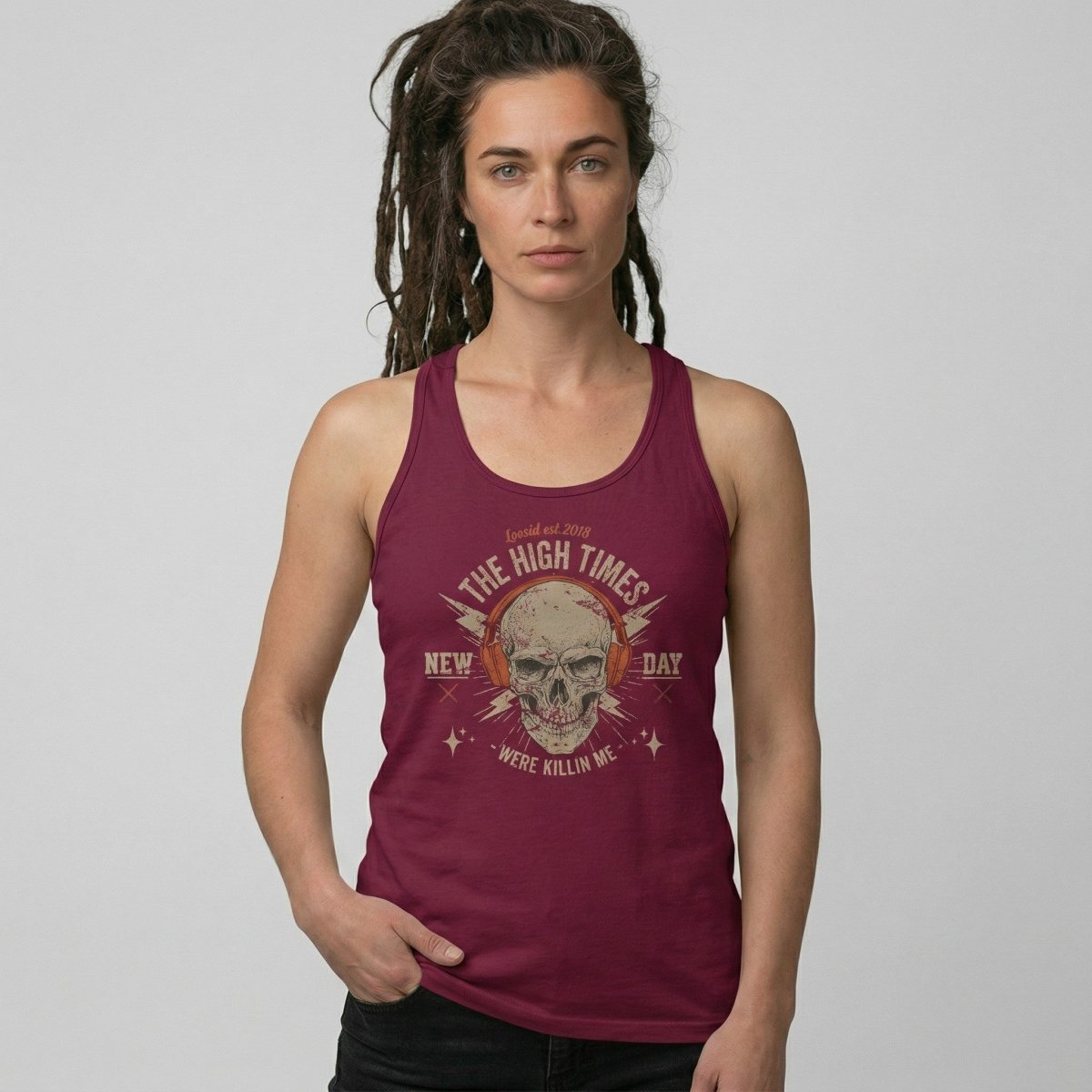 High Times Were Killing Me Women's Racerback Tank