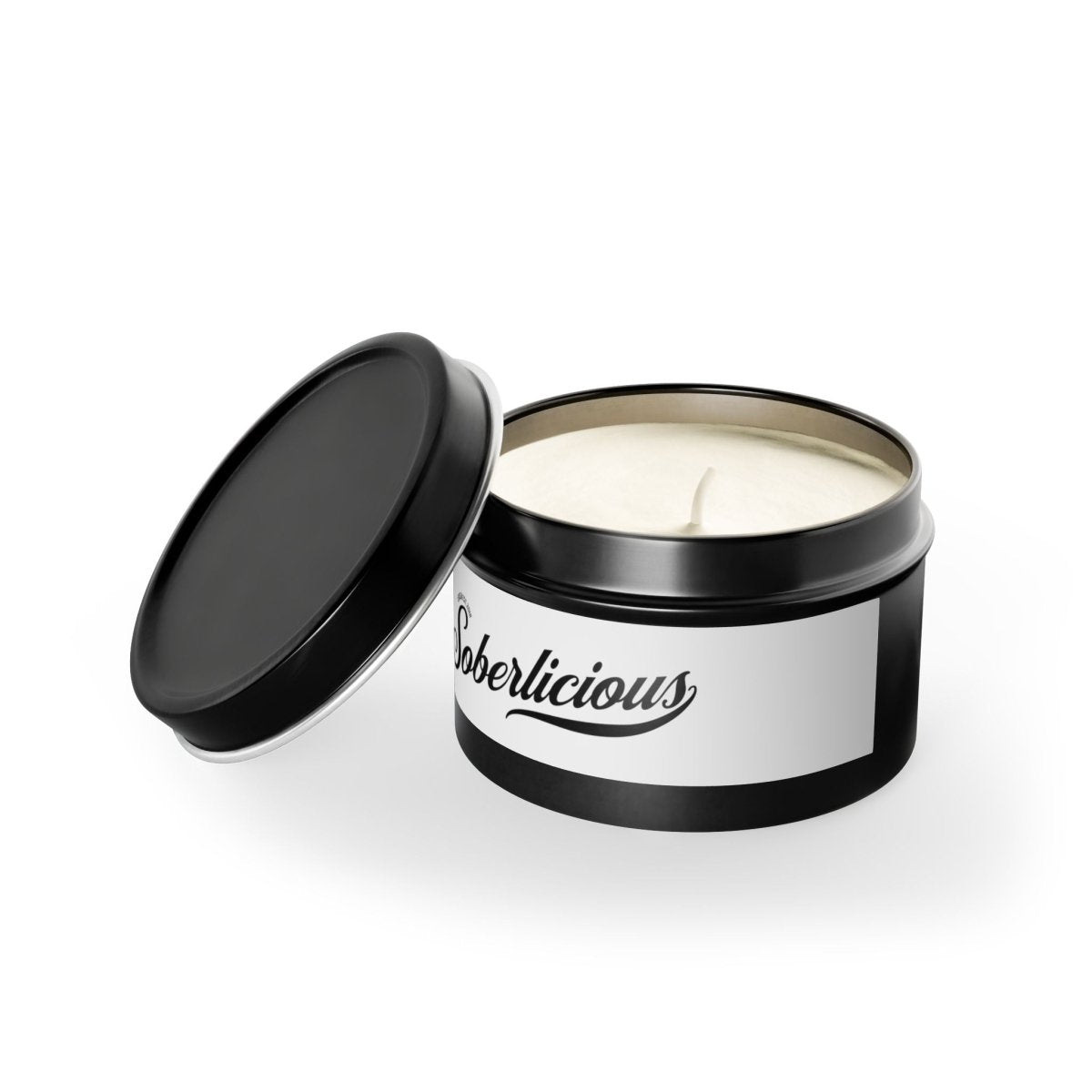 Soberlicious Tin Candle