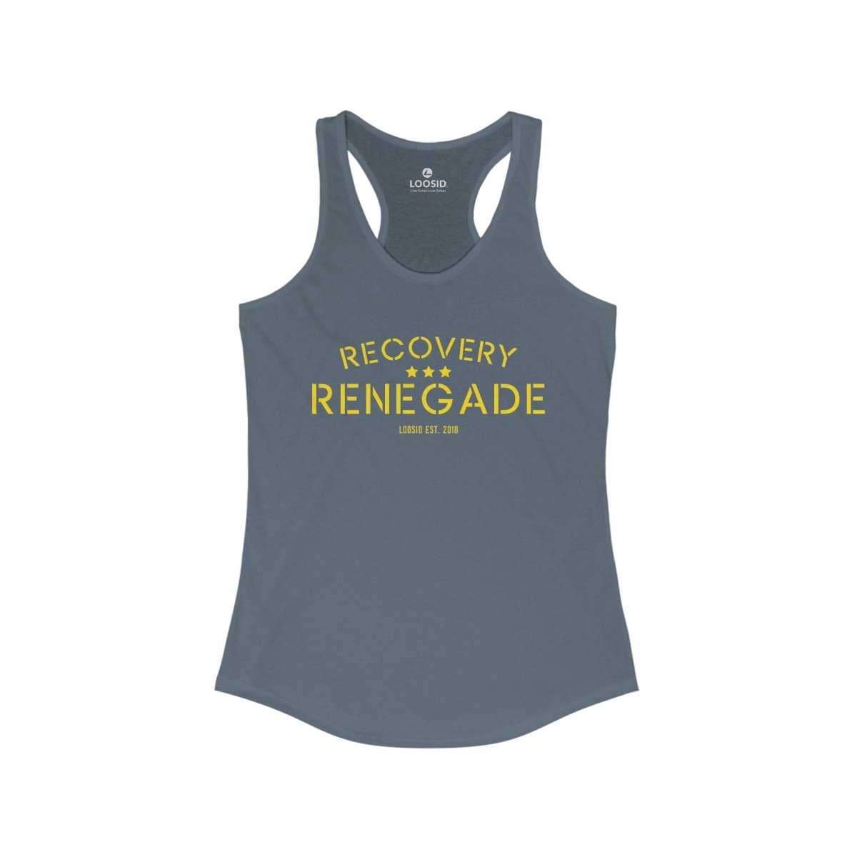 Recovery Renegade Sober Tank Top lifestyle view (view 5)