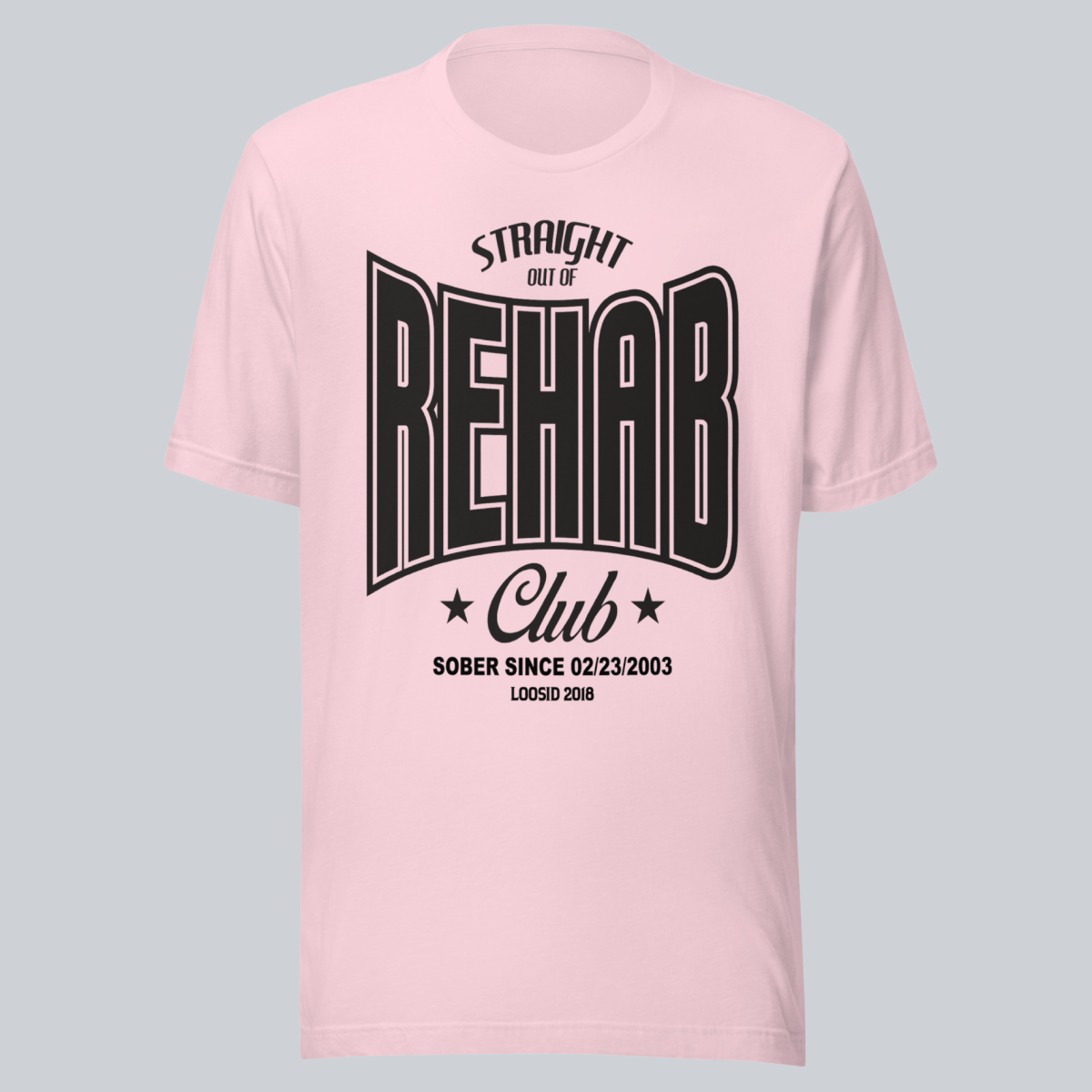 Recovery T-shirt | Women's Rehab T-shirt with Personalized Date