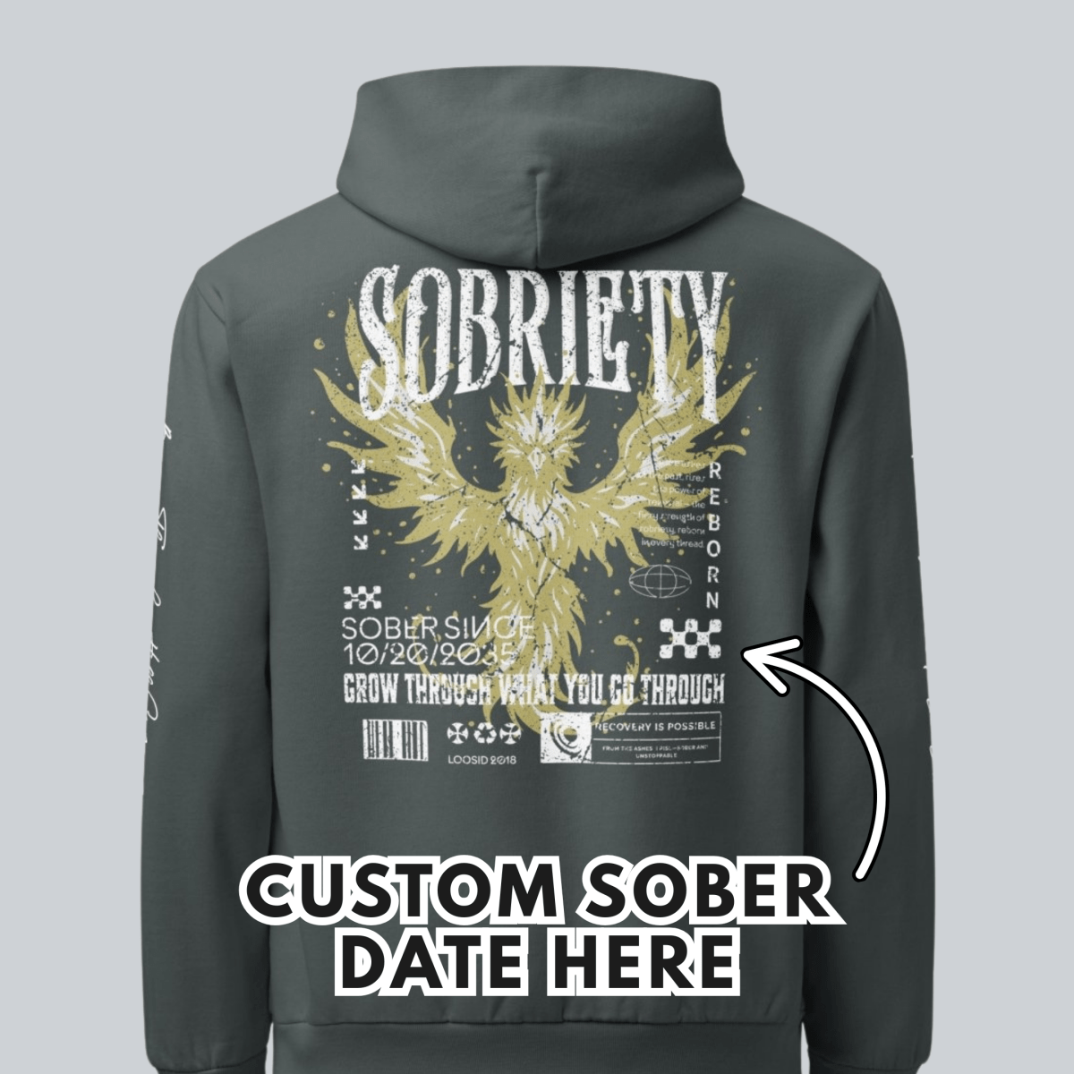 lifestyle sober hoodie showcase