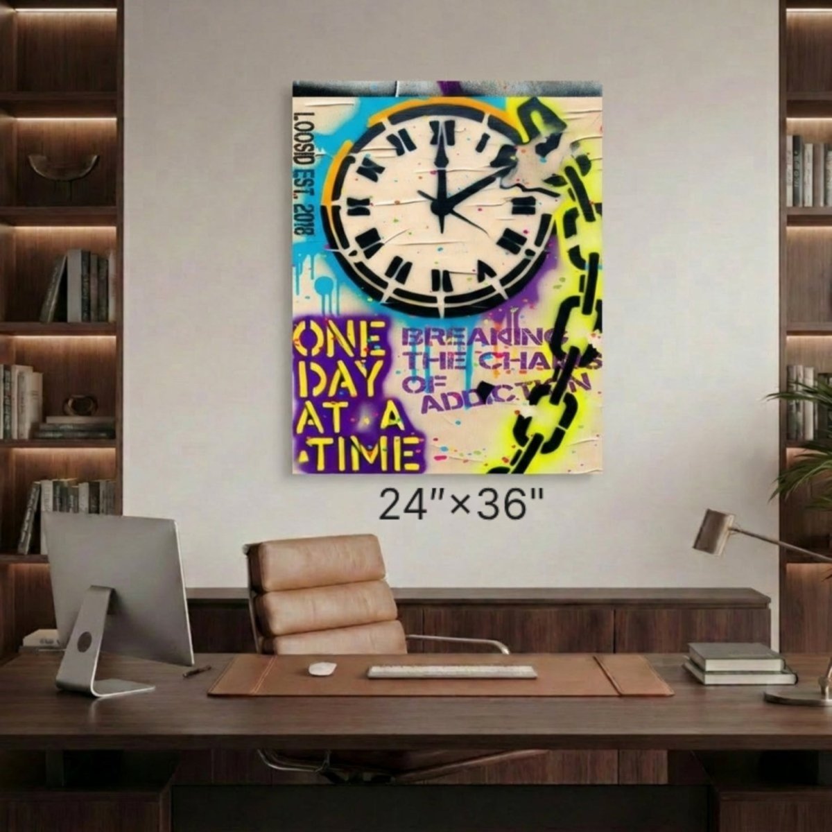 One Day at a Time Inspirational Poster