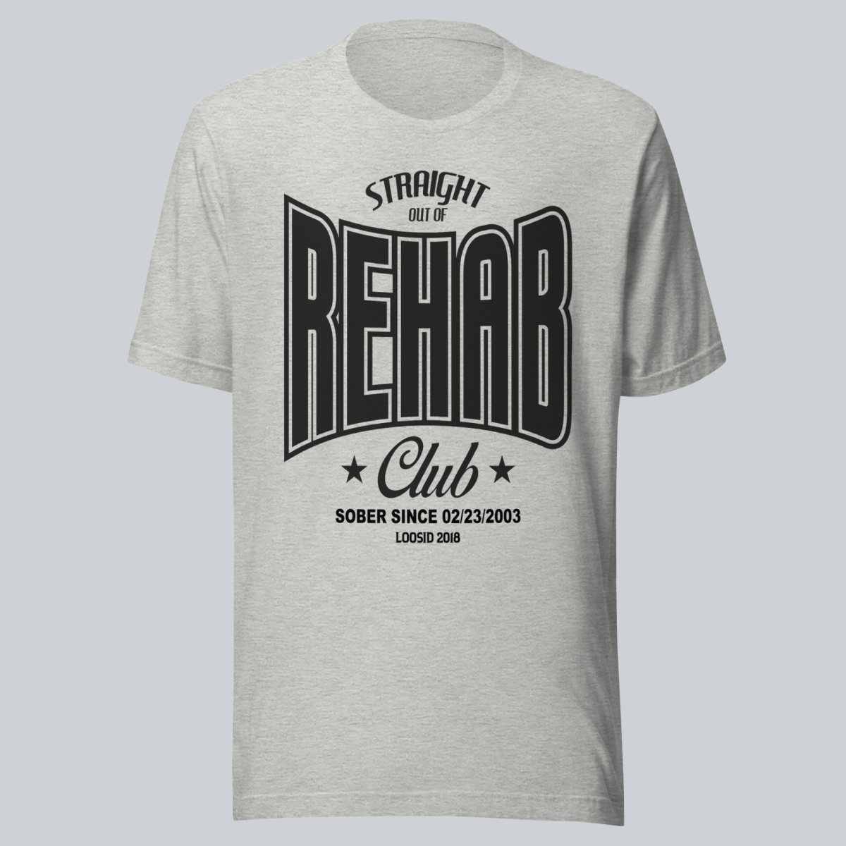 Recovery T-shirt | Women's Rehab T-shirt with Personalized Date