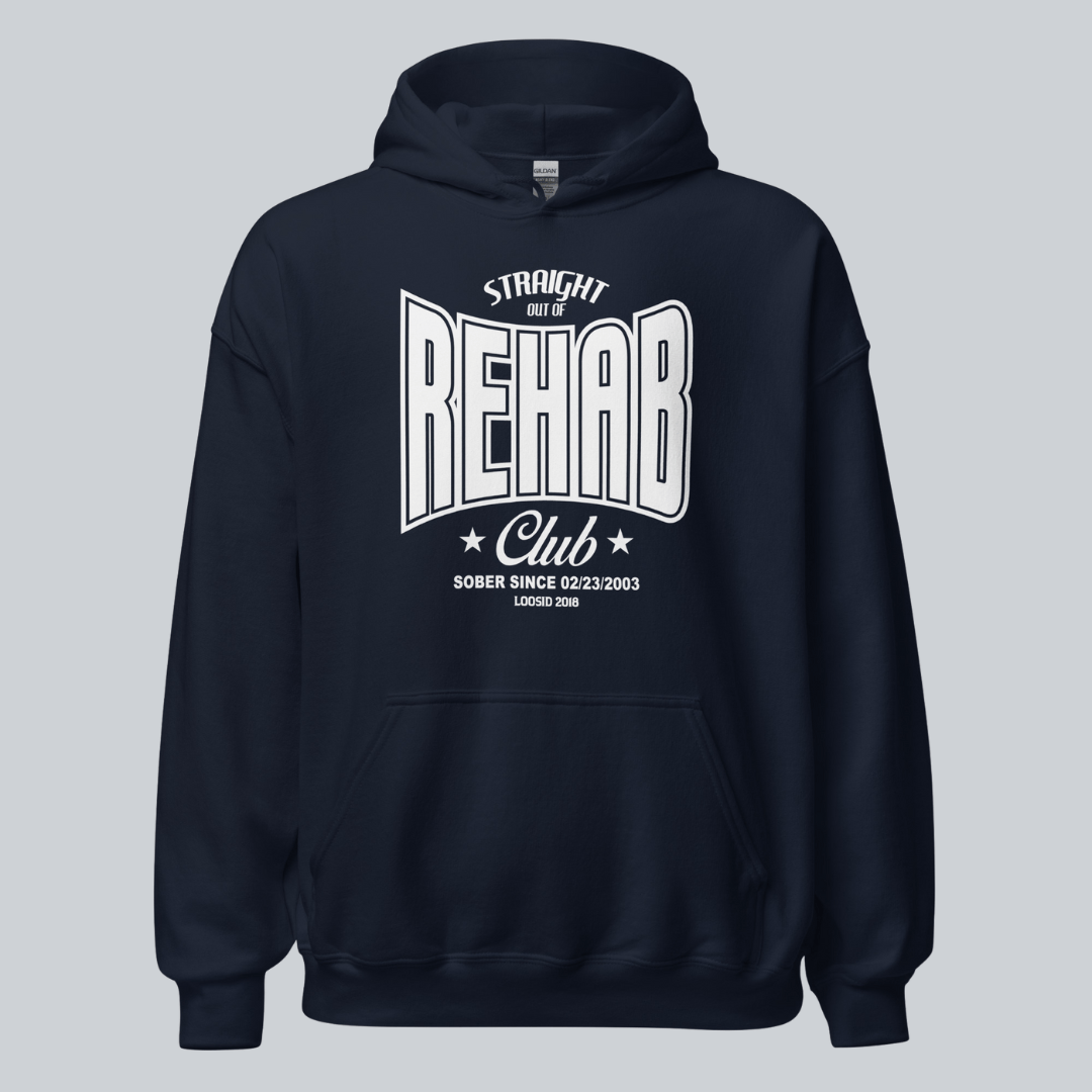 Recovery Hoodie | Men's Rehab Hoodie with Personalized Date