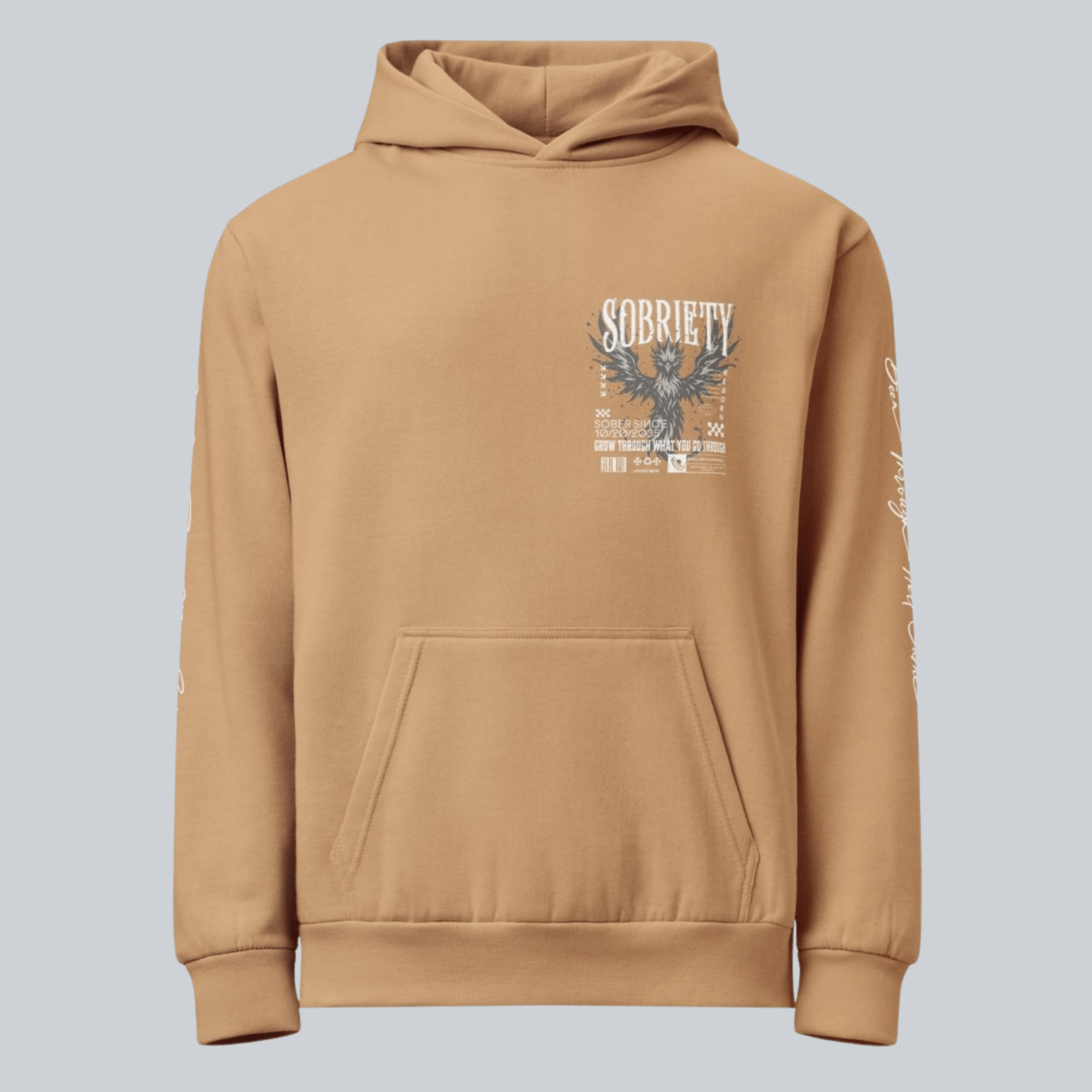 soft sober hoodie apparel view