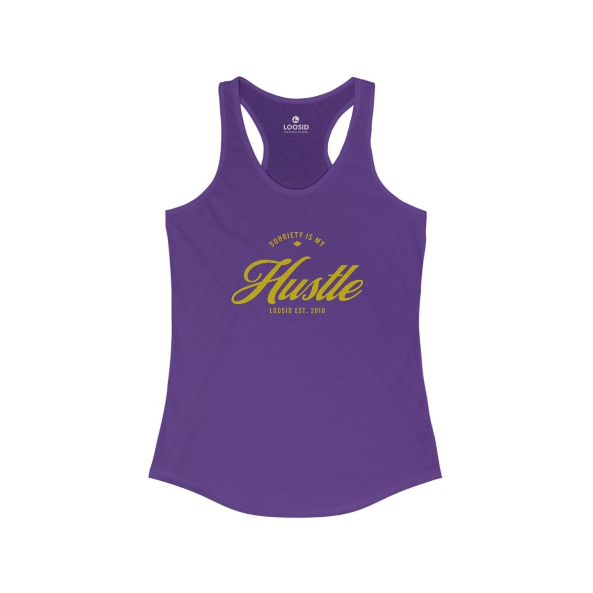 Sobriety is My Hustle Women's Racerback Tank