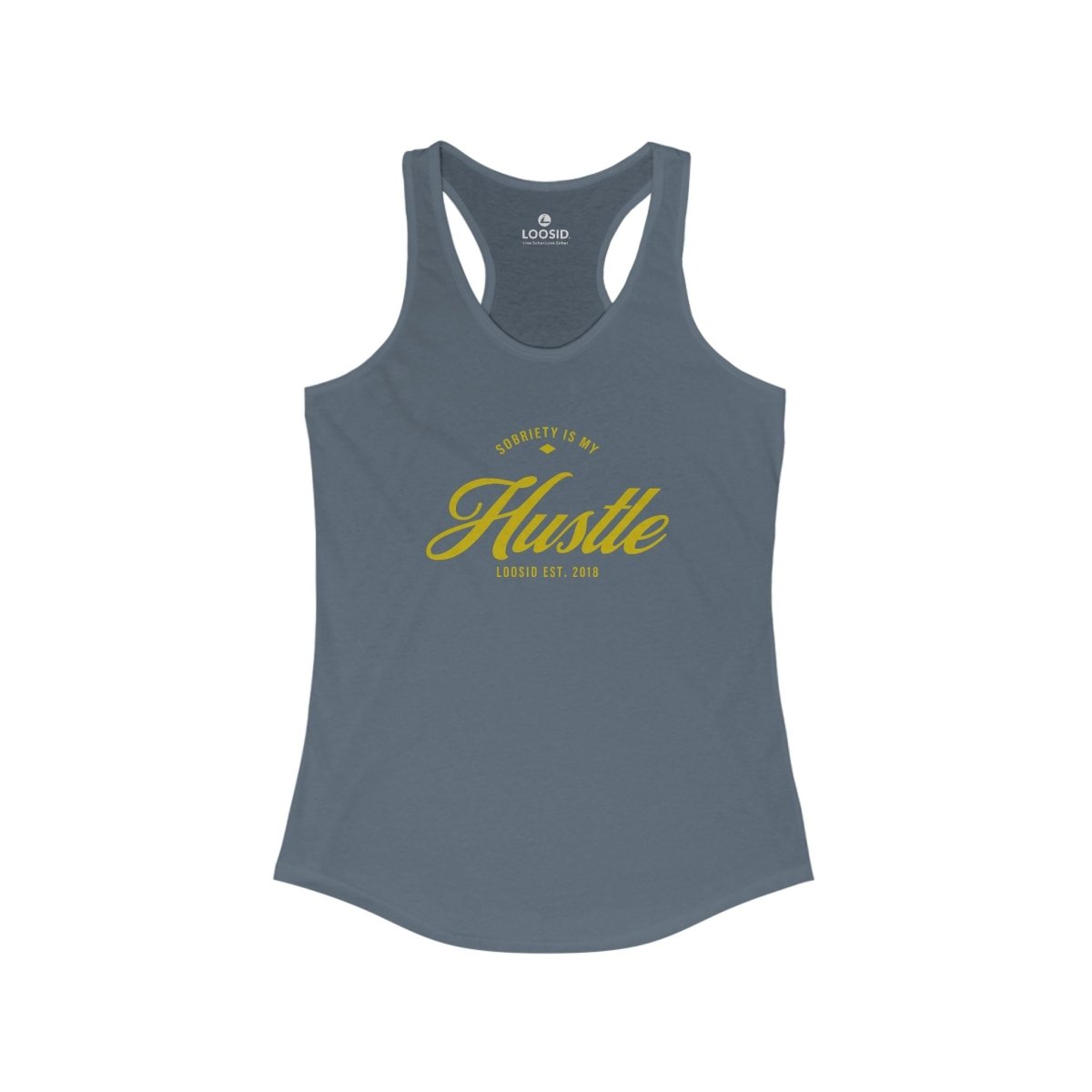 Sobriety is My Hustle Women's Racerback Tank