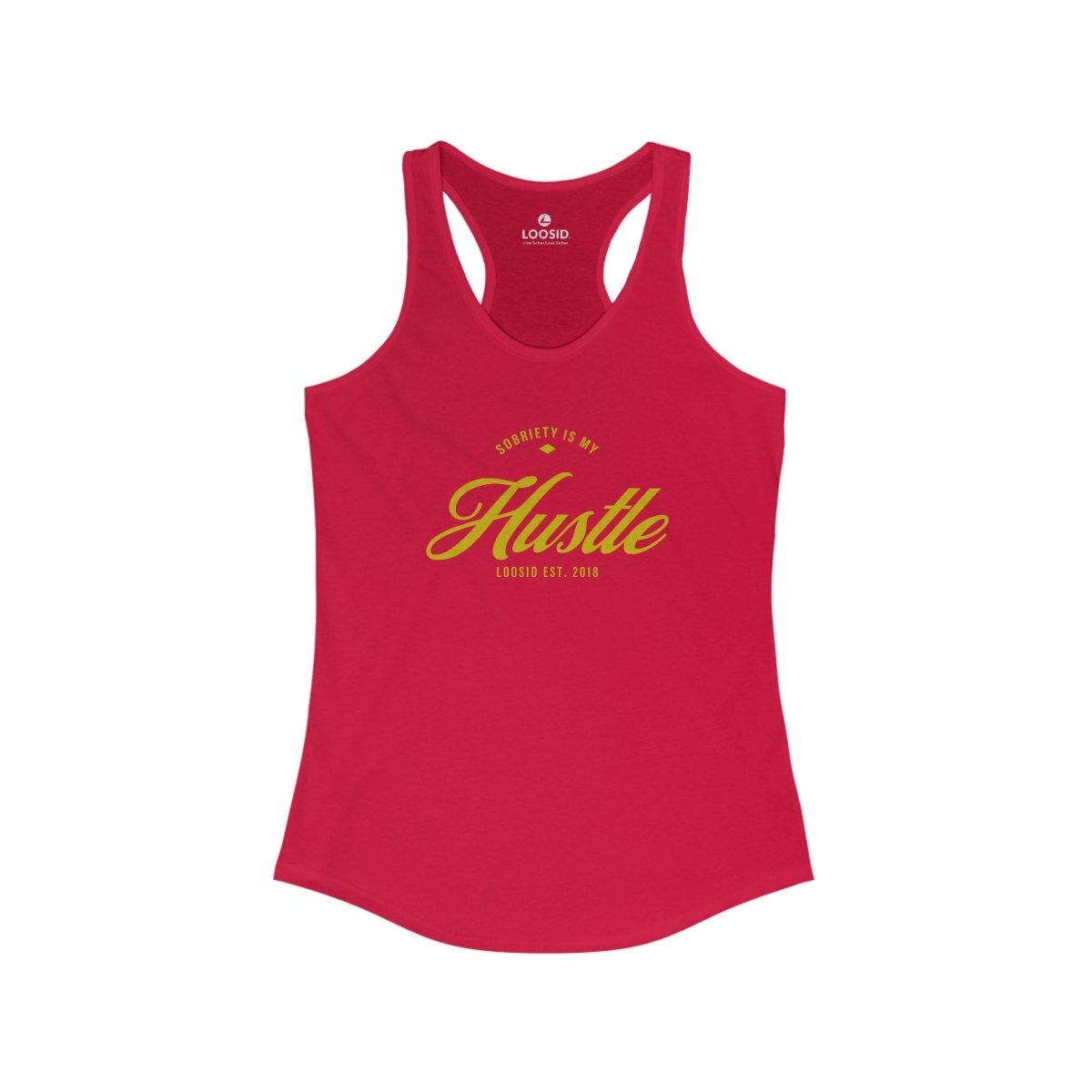 Sobriety is My Hustle Women's Racerback Tank