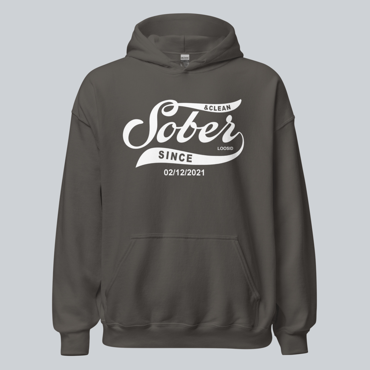 Recovery Hoodie | Women's Sober Since Hoodie with Custom Sober Date