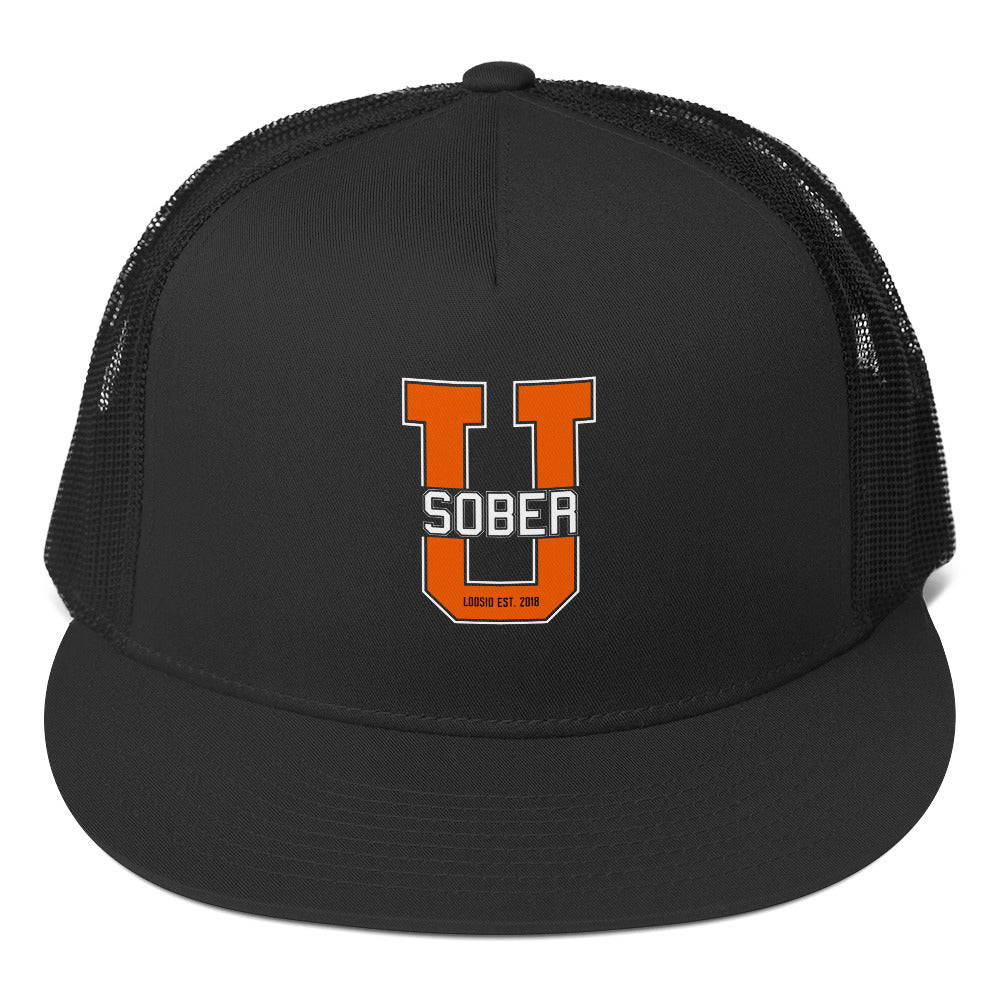 Big U of Sobriety Sober Hat close-up view (view 2)