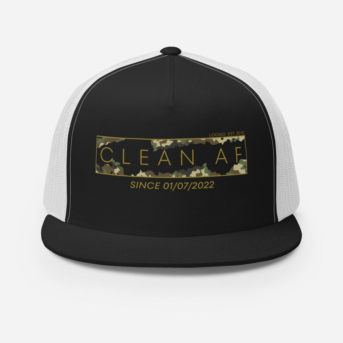 Clean Hat | Camo Clean AF Trucker