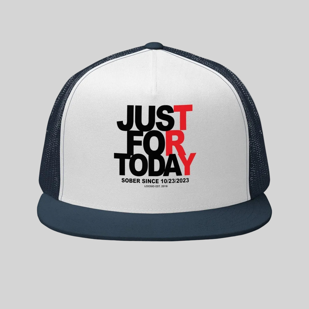Just For Today Sober Hat side view (view 6)