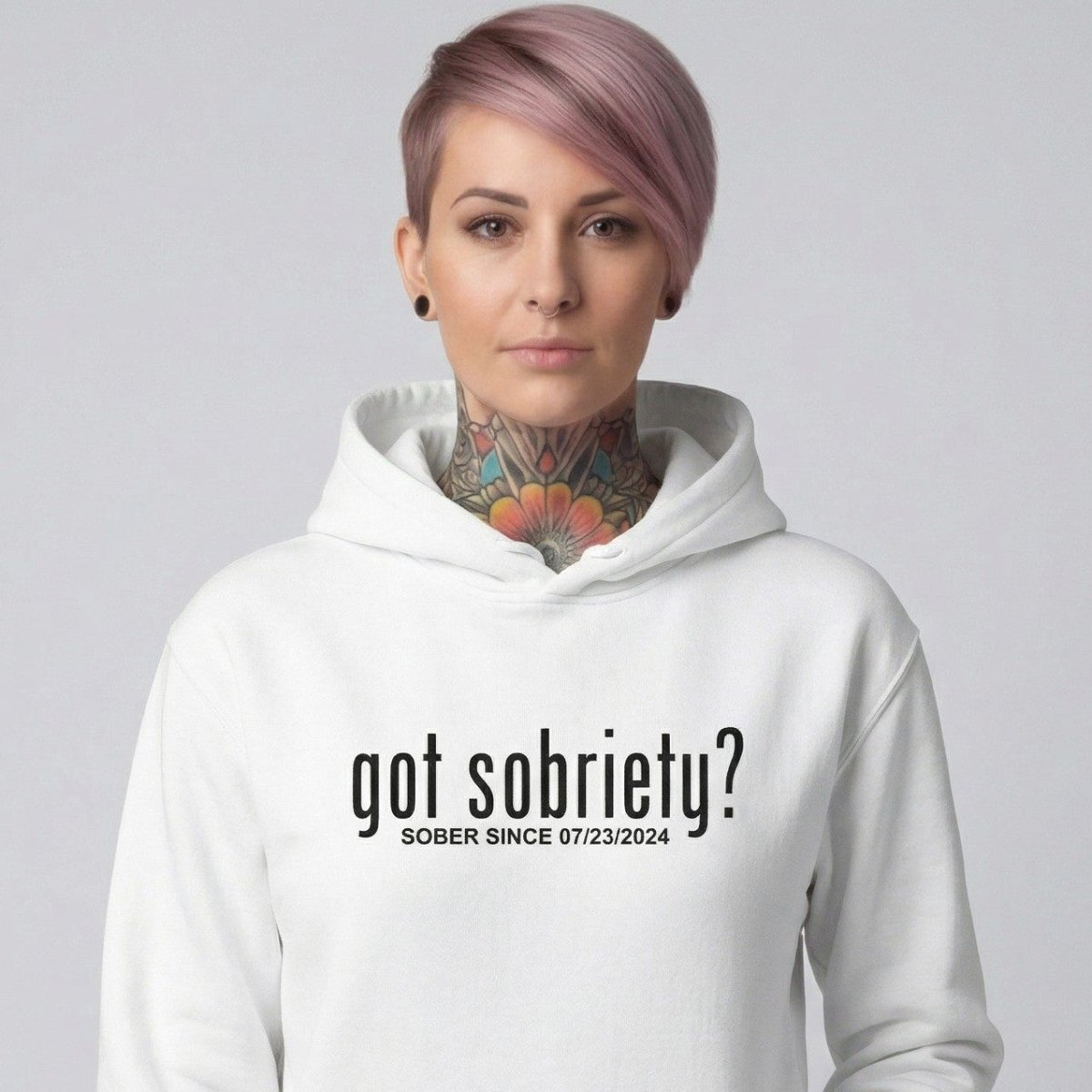 Recovery Hoodie | Women’s Got Sobriety Hoodie with Custom Date