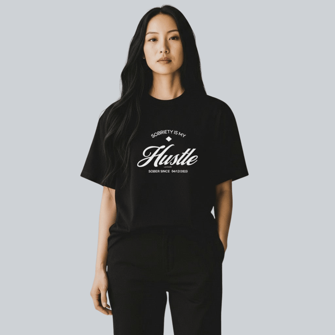 Sober T Shirt | Women's Sobriety is My Hustle Tee
