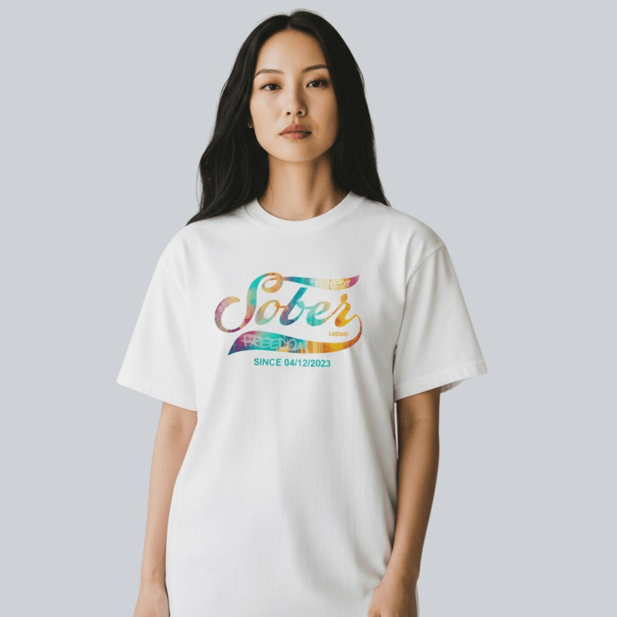 simple design sober t shirt apparel