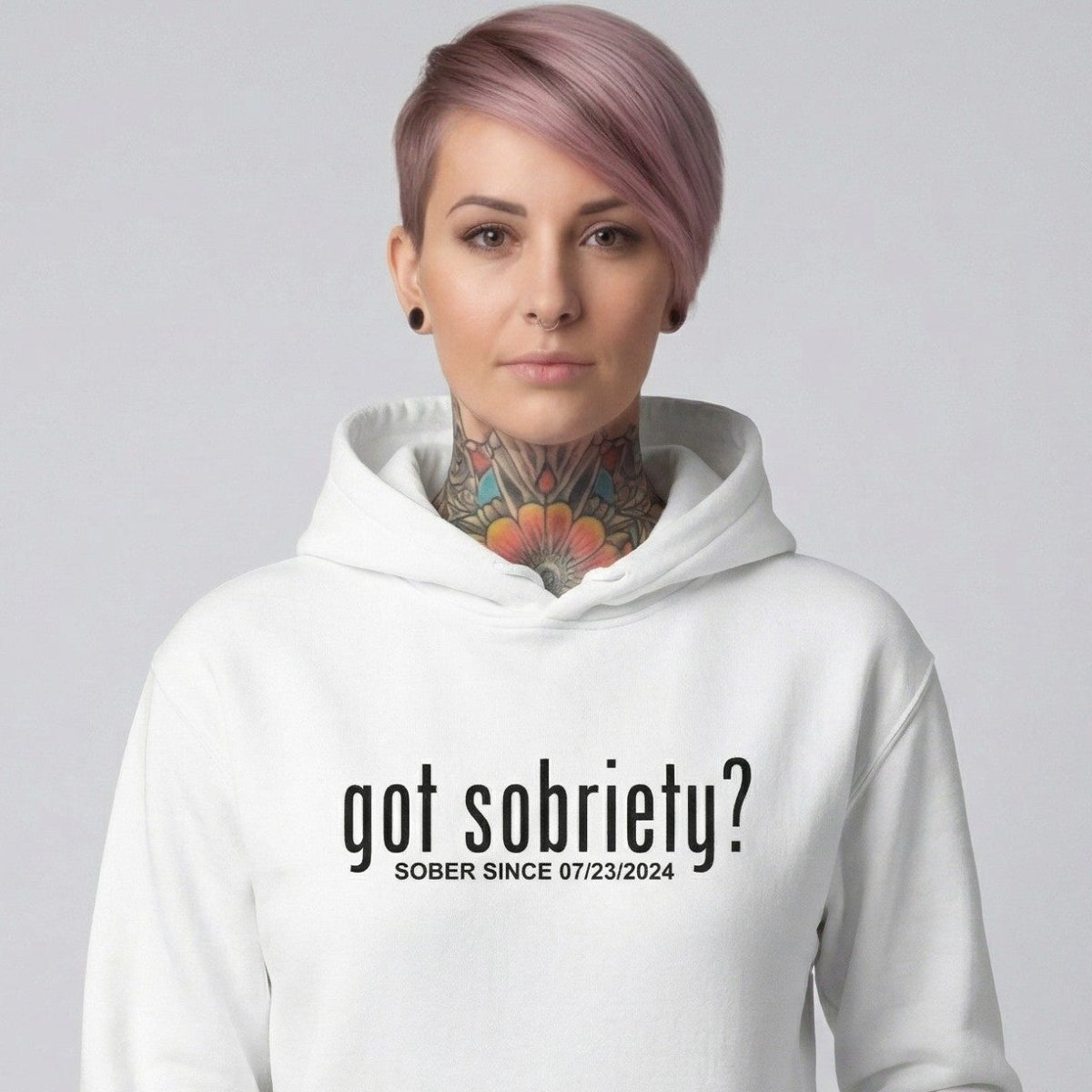 Recovery Hoodie | Women’s Got Sobriety Hoodie with Custom Date
