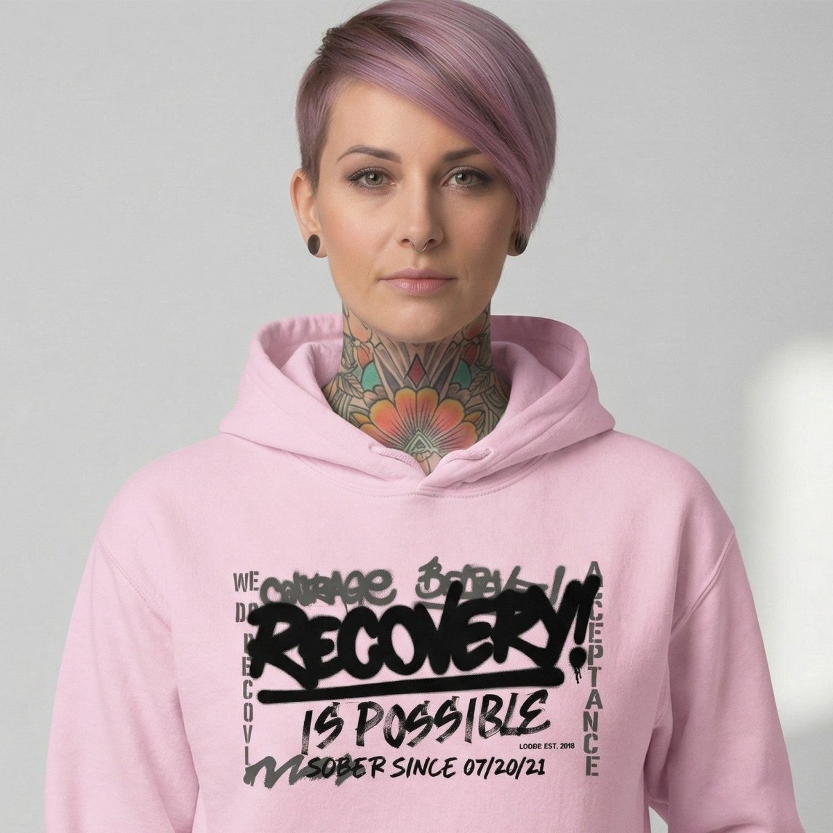Recovery Hoodie | Personalized “Recovery Is Possible” for Women
