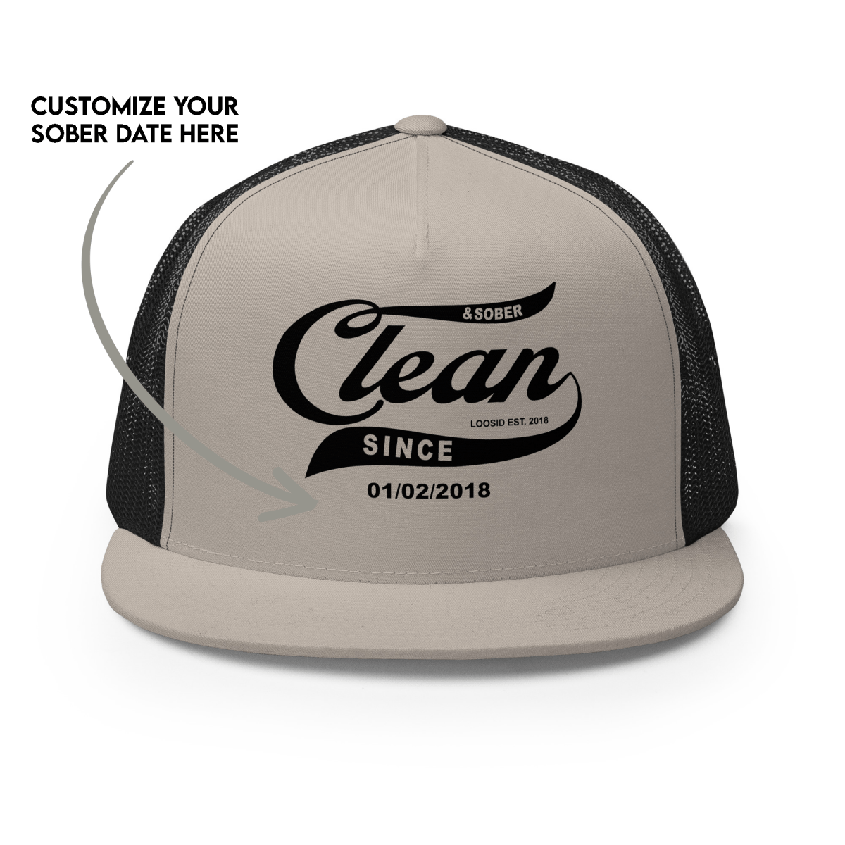 Durable sober hat with five-panel structured construction