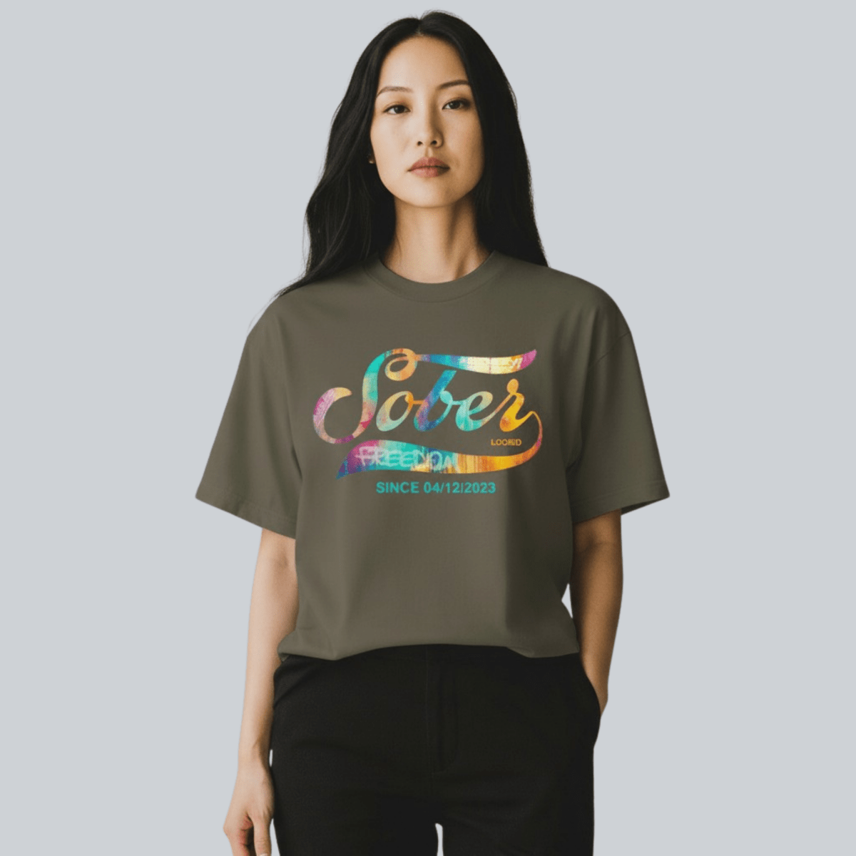classic sober t shirt recovery wear