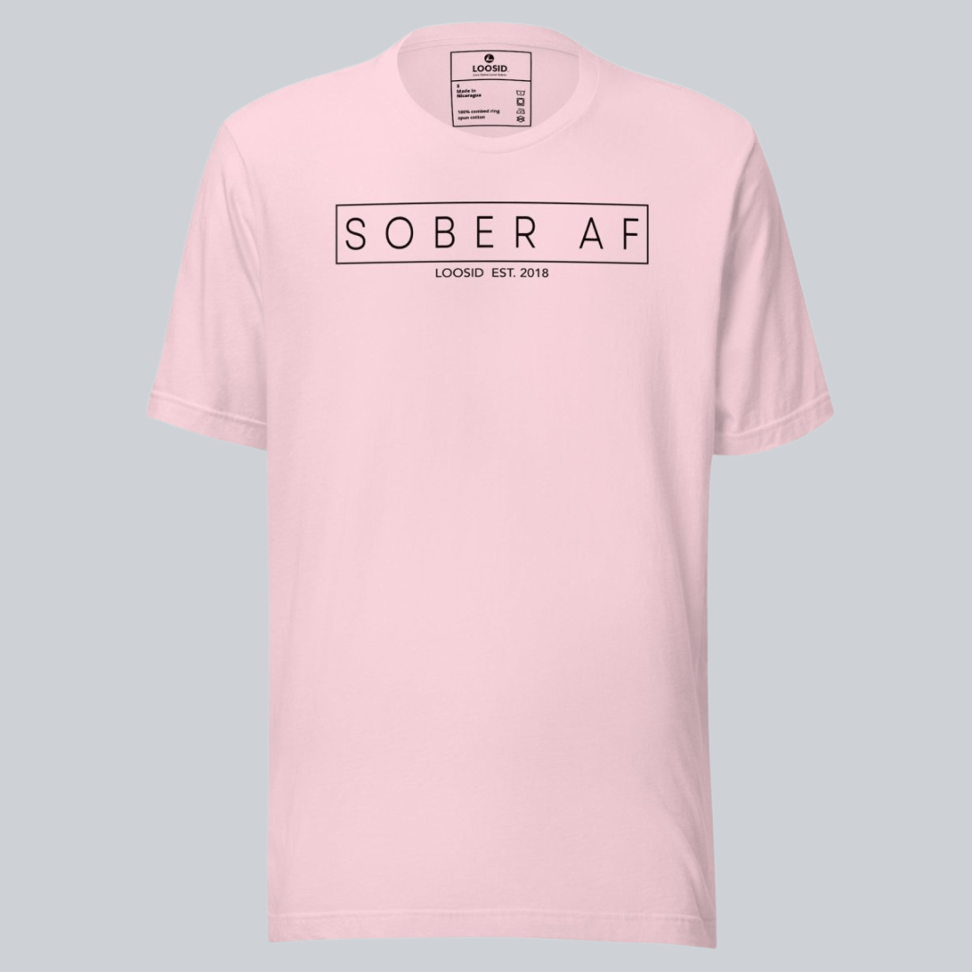 Sober T Shirt | Sober AF Men’s Tee for Strength and Recovery