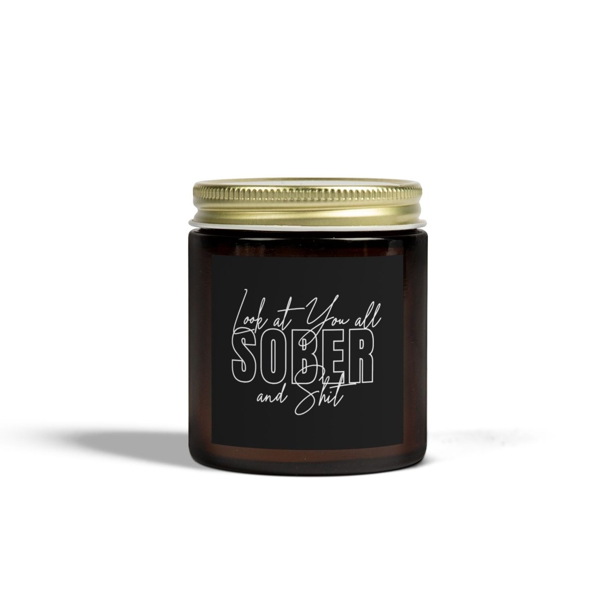 Loosid Look At You Scented Coconut Apricot Sobriety Candle featuring the design