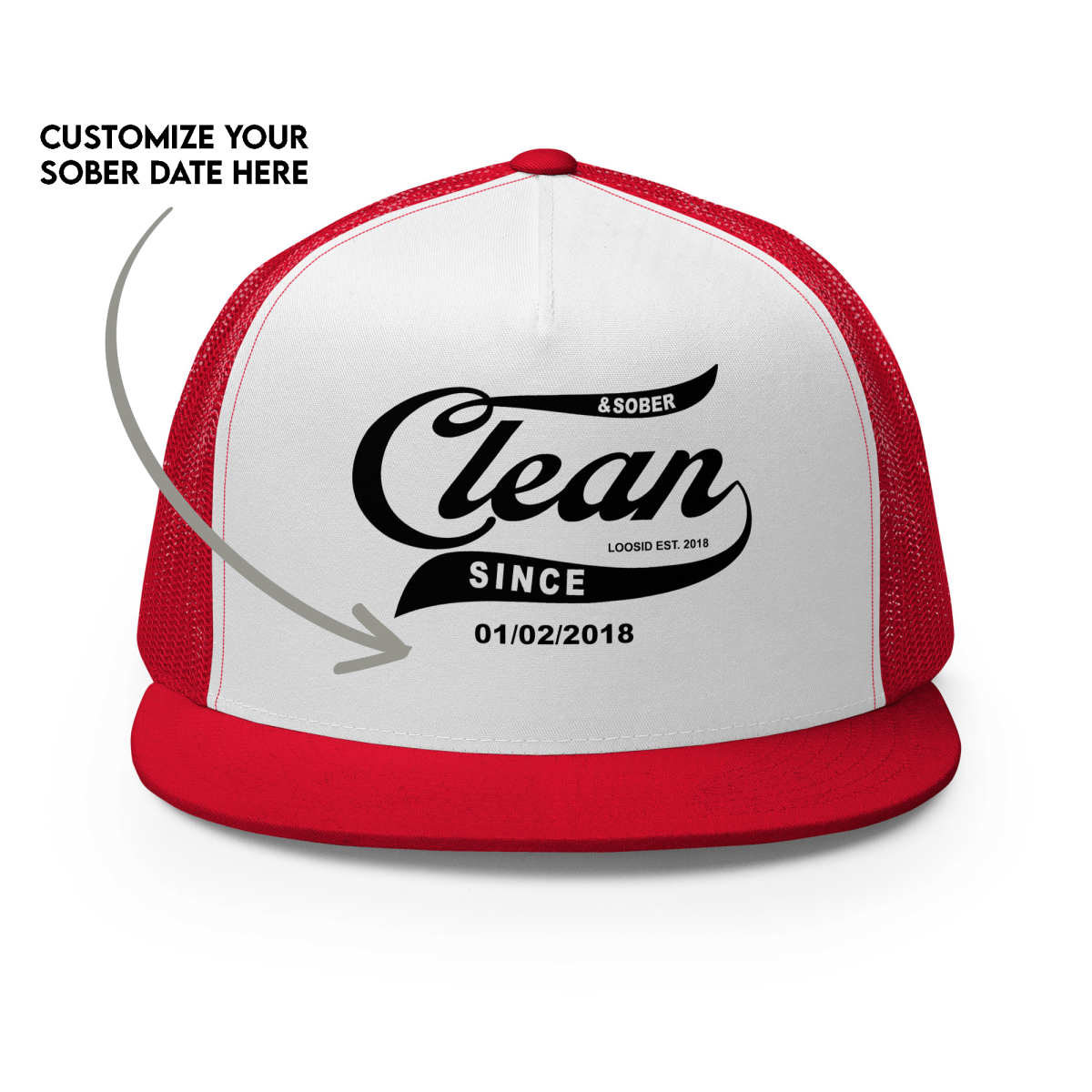 Sober hat featuring meaningful text for sobriety pride