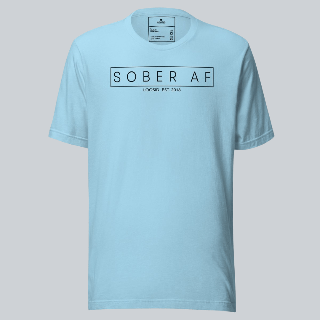 Sober T Shirt | Sober AF Men’s Tee for Strength and Recovery
