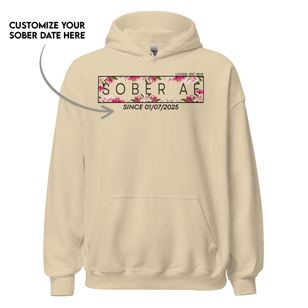Recovery hoodie for those embracing a sober lifestyle
