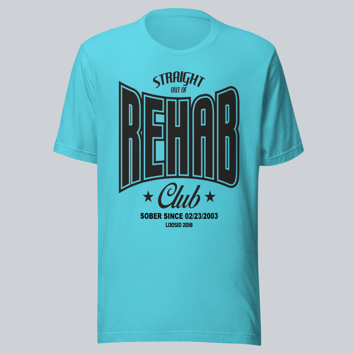 Recovery T-shirt | Men's Rehab T-shirt with Personalized Date