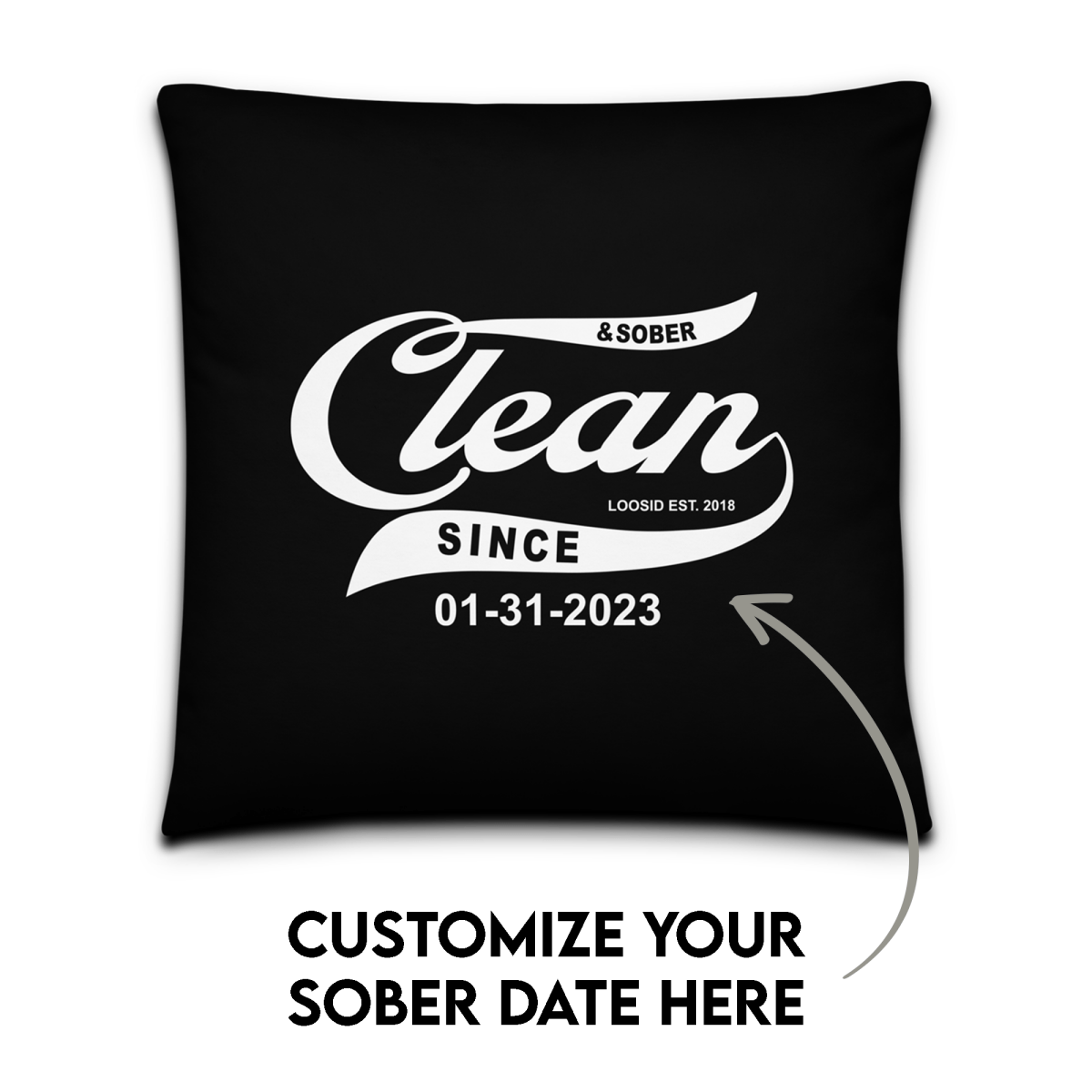 meaningful sober pillow gift image