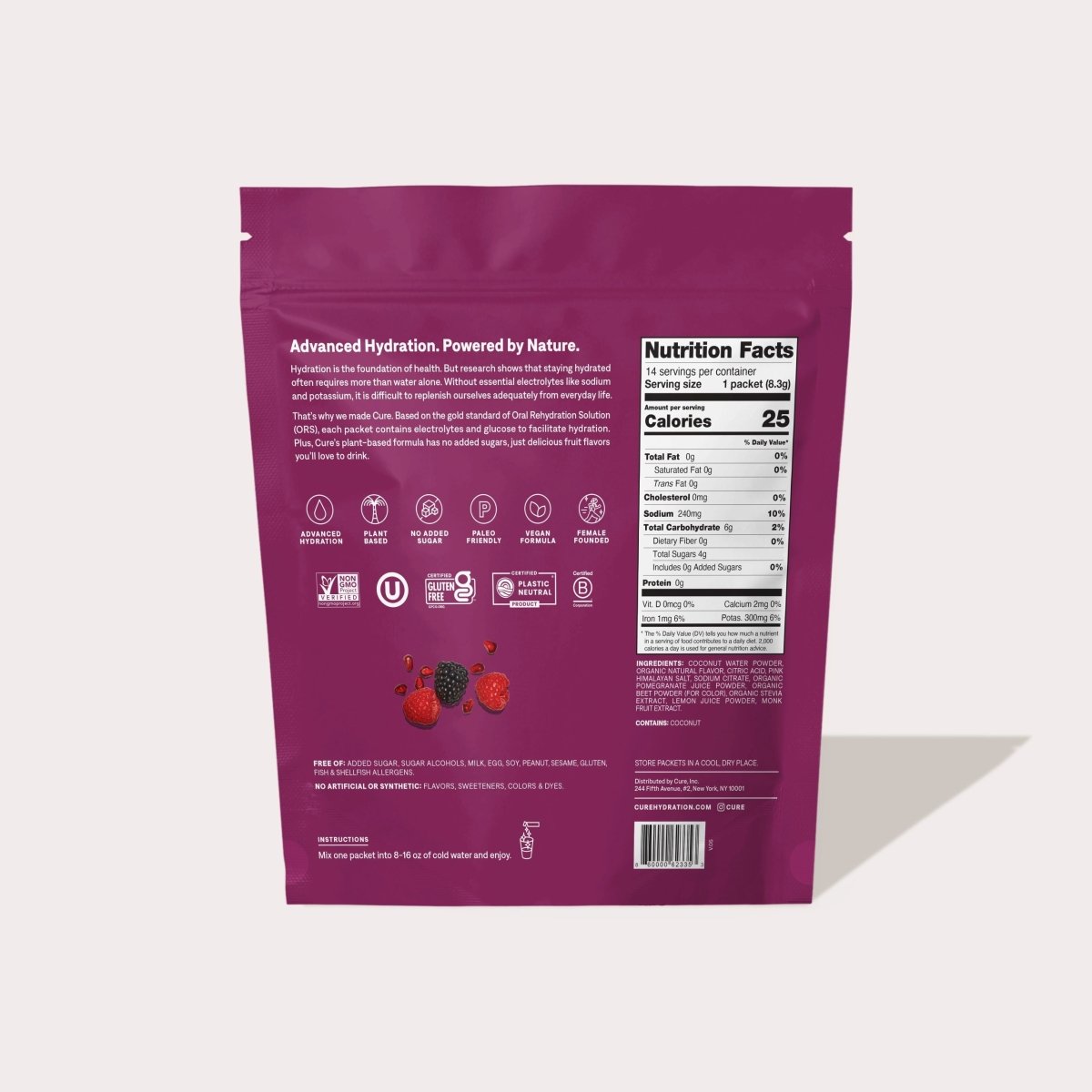 Hydrating Electrolyte Mix Sobriety Gift flat lay styled image (view 3)