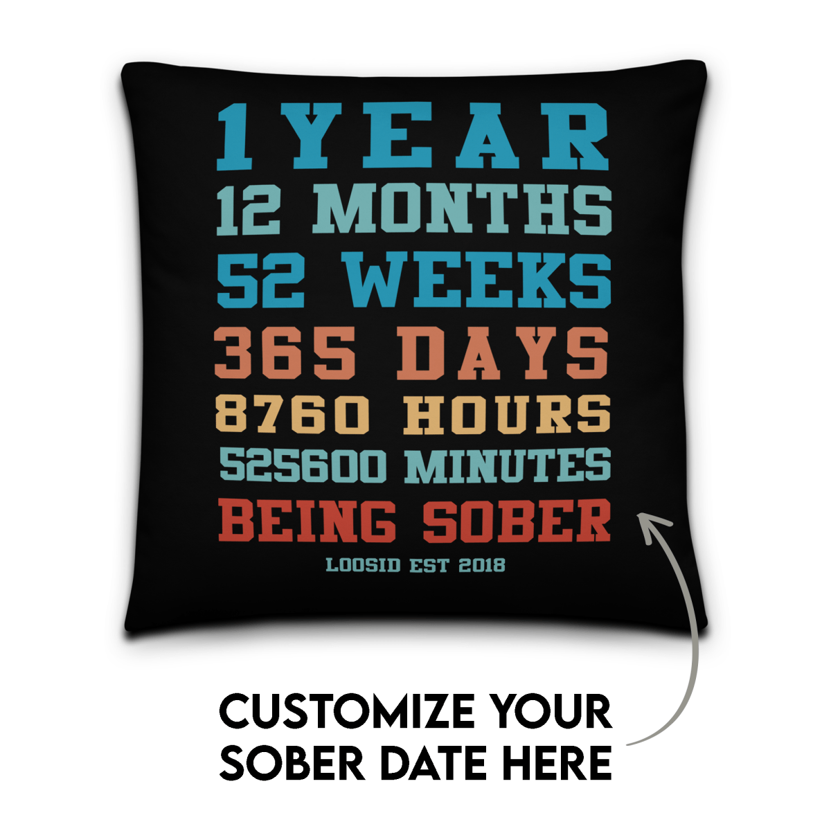 Custom Sober Time Pillow