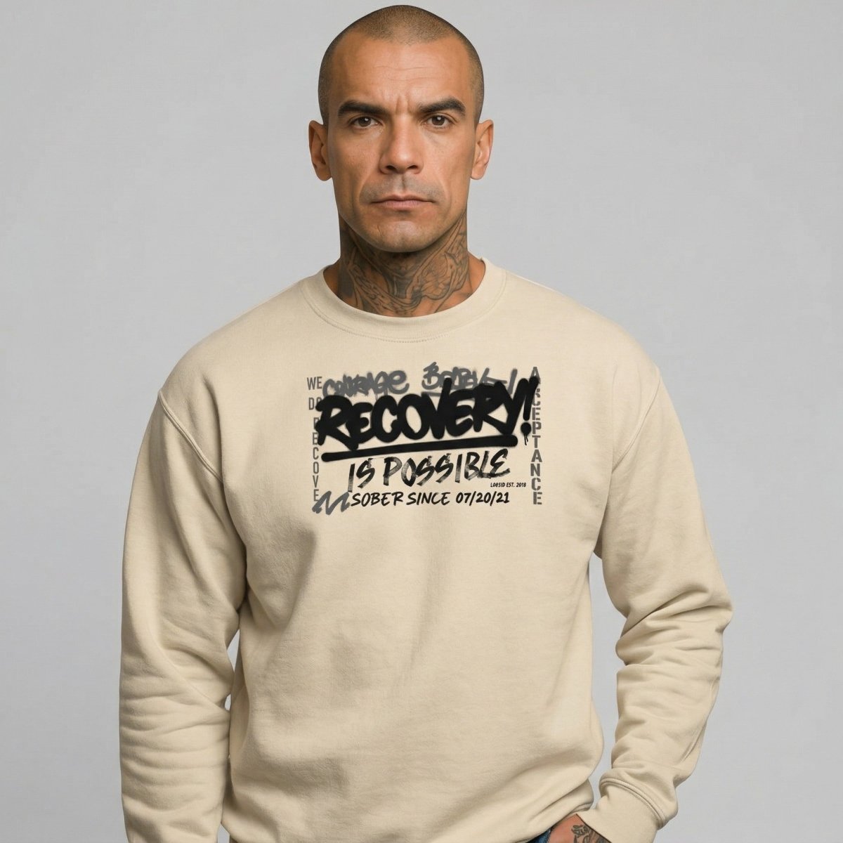 Recovery Is Possible Recovery Hoodie close-up view (view 22)