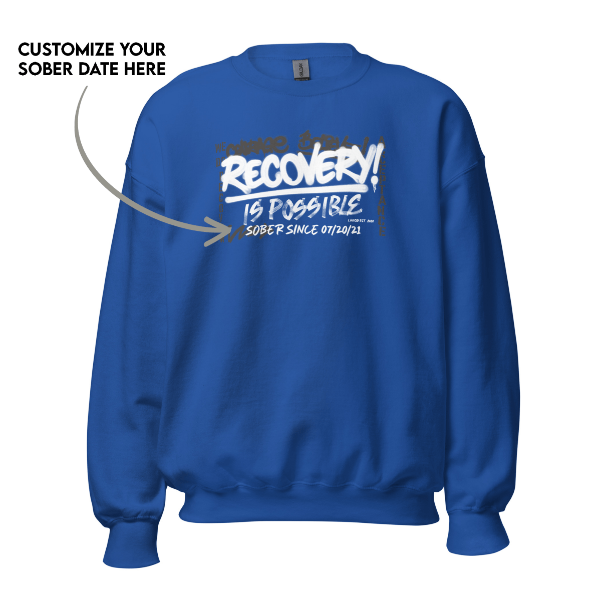 Recovery Is Possible Recovery Hoodie product photo (view 10)
