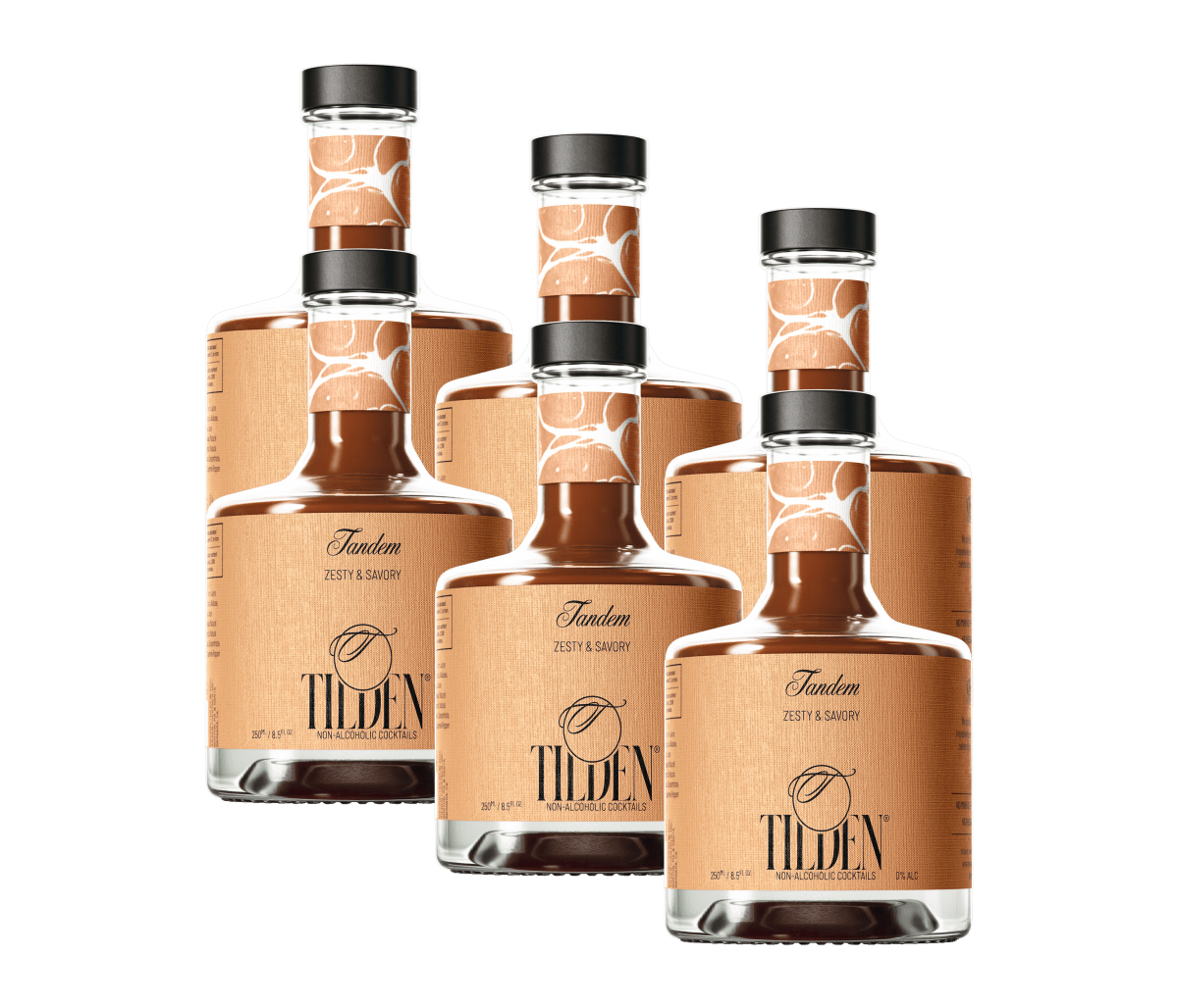 Loosid Tandem Mini Bottle 6 Pack Sobriety Gift featuring the design