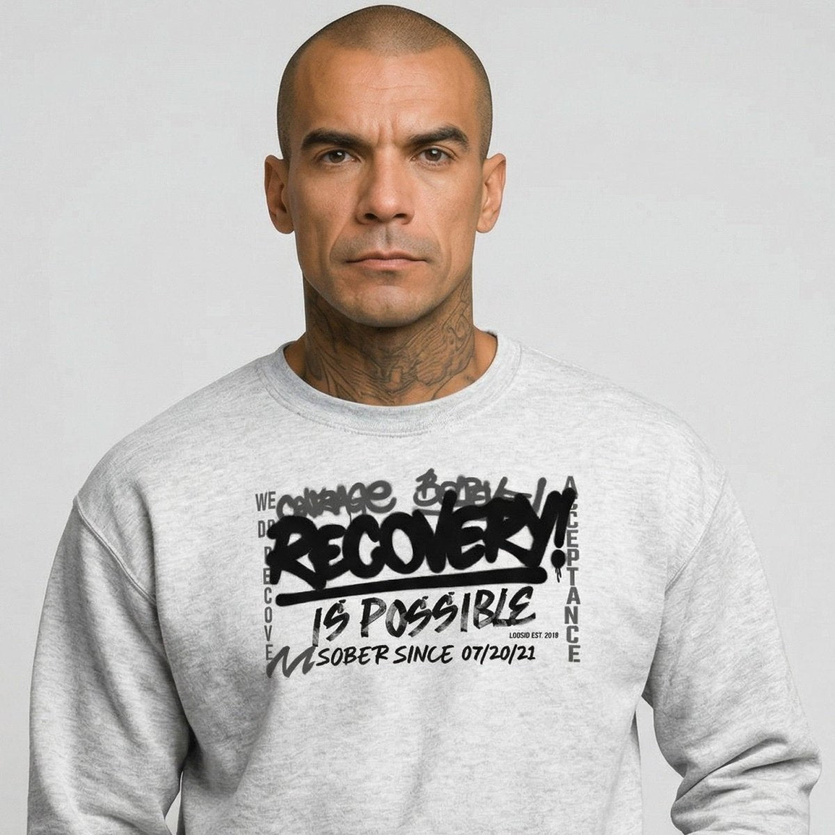 Recovery Is Possible Recovery Hoodie graphic detail (view 24)