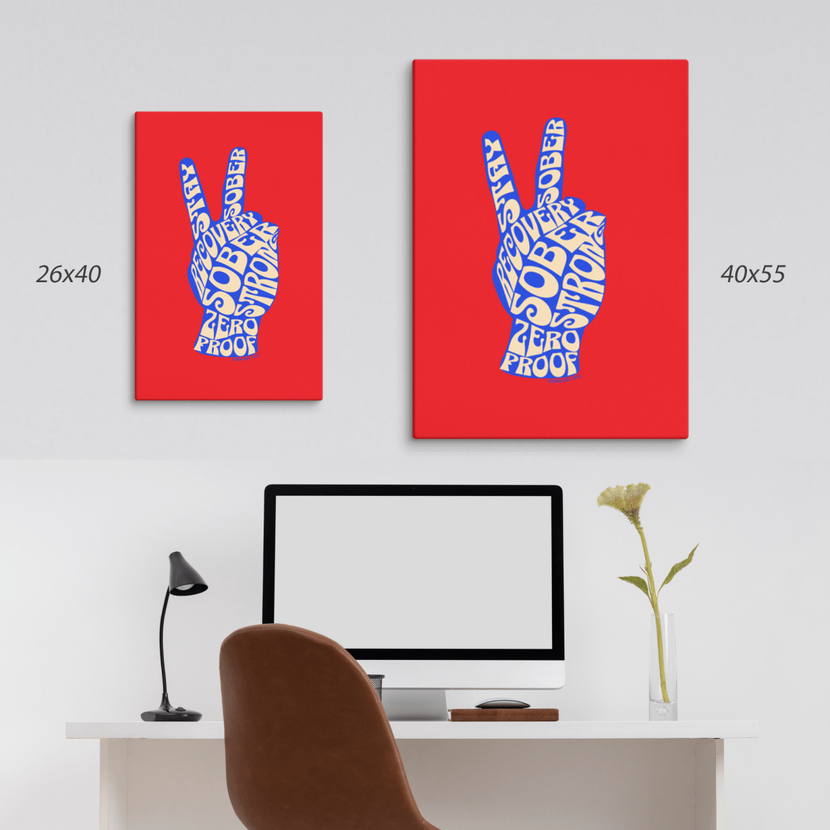 Sobriety art featuring empowering message for daily motivation